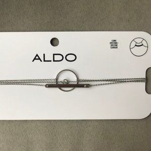 ALDO "Edeliwet" Choker Necklaces, Set of 3, Silver